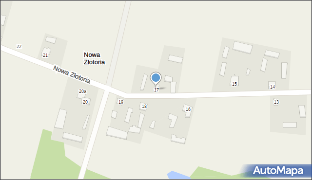 Nowa Złotoria, Nowa Złotoria, 17, mapa Nowa Złotoria