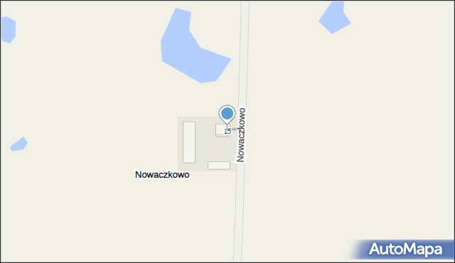 Nowaczkowo, Nowaczkowo, 15, mapa Nowaczkowo