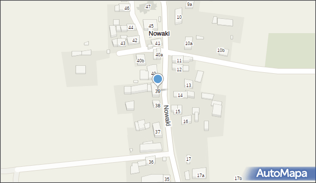 Nowaki, Nowaki, 39, mapa Nowaki