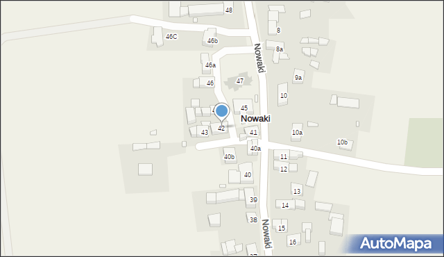 Nowaki, Nowaki, 42, mapa Nowaki