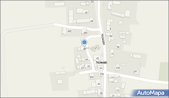 Nowaki, Nowaki, 46, mapa Nowaki