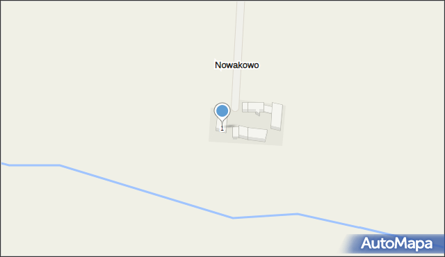 Nowakowo, Nowakowo, 1, mapa Nowakowo