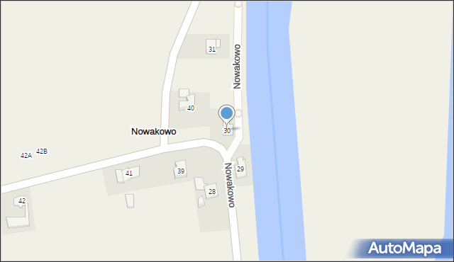 Nowakowo, Nowakowo, 30, mapa Nowakowo