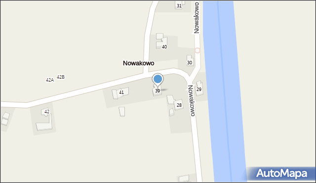 Nowakowo, Nowakowo, 39, mapa Nowakowo