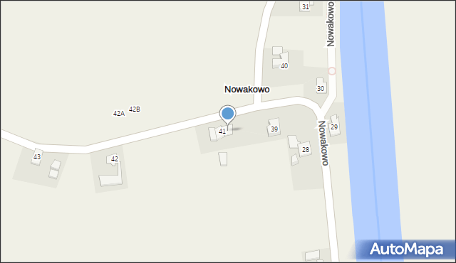 Nowakowo, Nowakowo, 41A, mapa Nowakowo