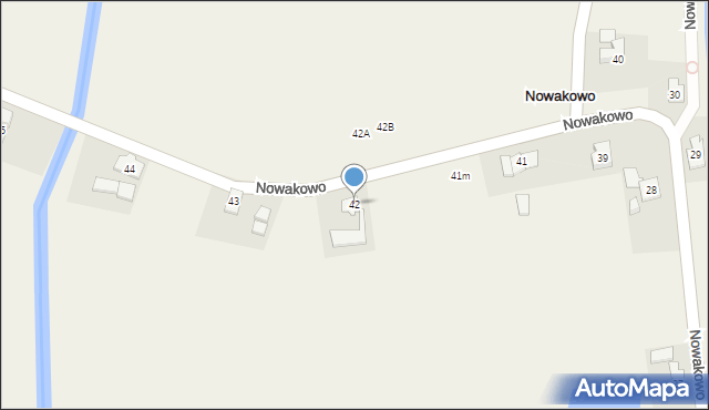 Nowakowo, Nowakowo, 42, mapa Nowakowo