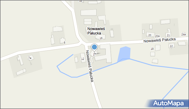 Nowawieś Pałucka, Nowawieś Pałucka, 17, mapa Nowawieś Pałucka