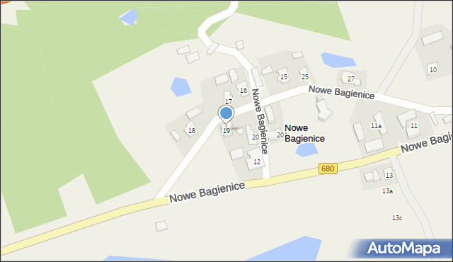 Nowe Bagienice, Nowe Bagienice, 19, mapa Nowe Bagienice