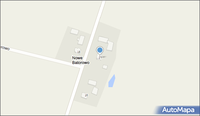 Nowe Batorowo, Nowe Batorowo, 17, mapa Nowe Batorowo