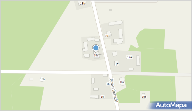 Nowe Borsuki, Nowe Borsuki, 18a, mapa Nowe Borsuki