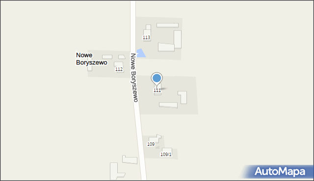 Nowe Boryszewo, Nowe Boryszewo, 111, mapa Nowe Boryszewo