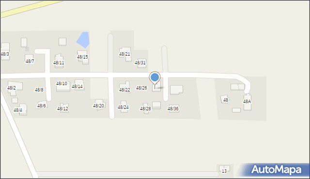 Nowe Boryszewo, Nowe Boryszewo, 48/30, mapa Nowe Boryszewo