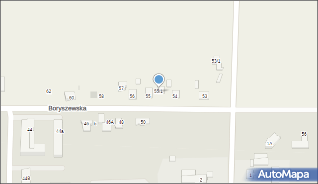Nowe Boryszewo, Nowe Boryszewo, 55/1, mapa Nowe Boryszewo