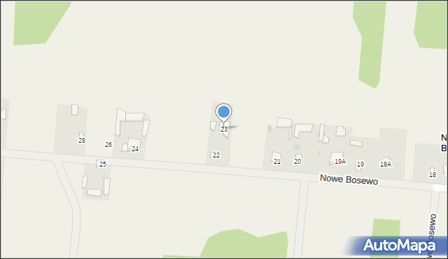 Nowe Bosewo, Nowe Bosewo, 23, mapa Nowe Bosewo
