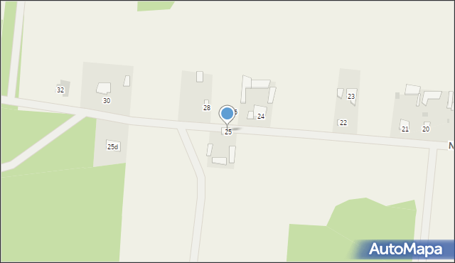 Nowe Bosewo, Nowe Bosewo, 25, mapa Nowe Bosewo