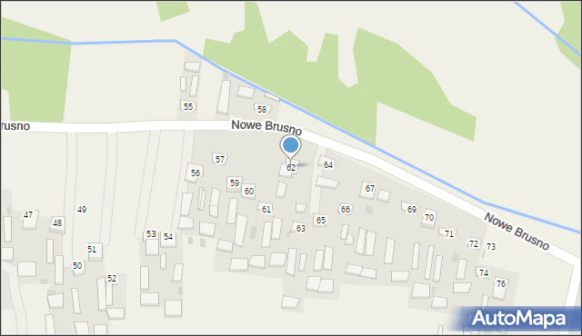 Nowe Brusno, Nowe Brusno, 62, mapa Nowe Brusno