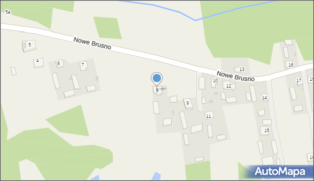 Nowe Brusno, Nowe Brusno, 8, mapa Nowe Brusno