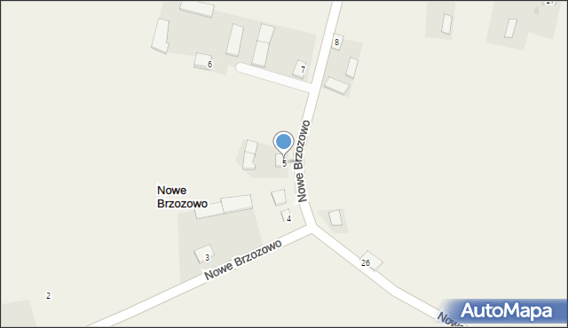 Nowe Brzozowo, Nowe Brzozowo, 5, mapa Nowe Brzozowo