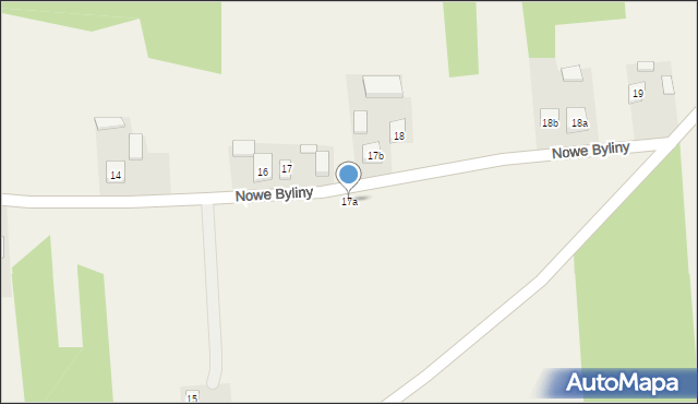 Nowe Byliny, Nowe Byliny, 17a, mapa Nowe Byliny