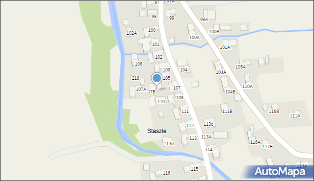 Nowe Bystre, Nowe Bystre, 107C, mapa Nowe Bystre