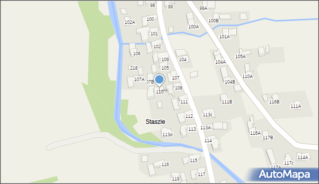 Nowe Bystre, Nowe Bystre, 110, mapa Nowe Bystre