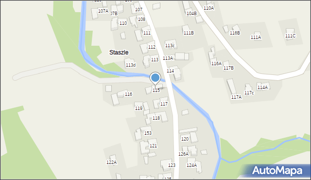 Nowe Bystre, Nowe Bystre, 115, mapa Nowe Bystre