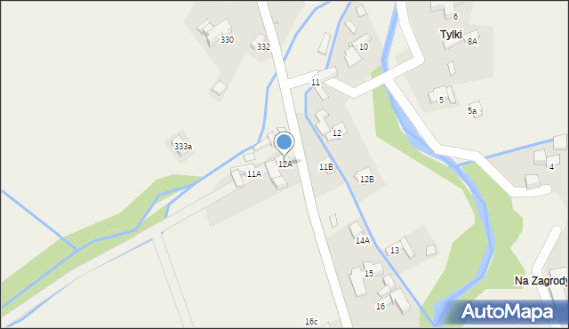 Nowe Bystre, Nowe Bystre, 12A, mapa Nowe Bystre