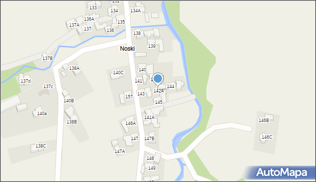 Nowe Bystre, Nowe Bystre, 142A, mapa Nowe Bystre