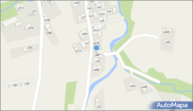 Nowe Bystre, Nowe Bystre, 148, mapa Nowe Bystre