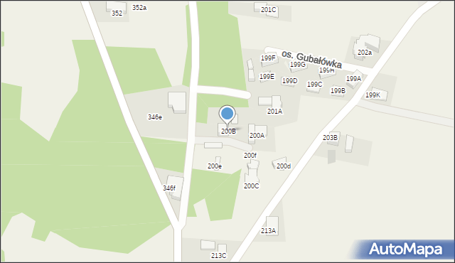 Nowe Bystre, Nowe Bystre, 200B, mapa Nowe Bystre