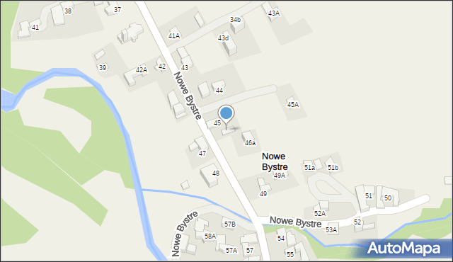 Nowe Bystre, Nowe Bystre, 46, mapa Nowe Bystre
