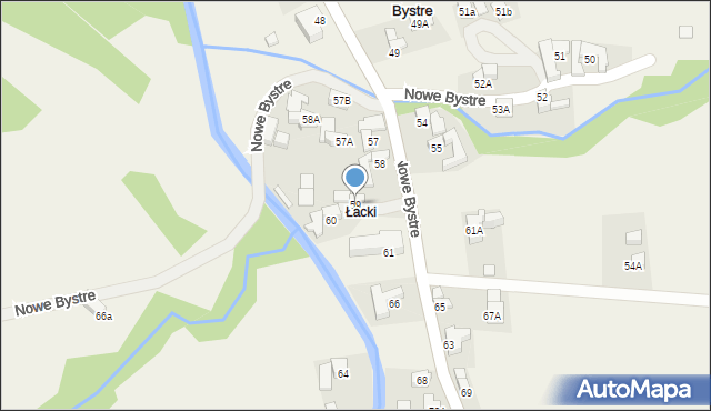 Nowe Bystre, Nowe Bystre, 59, mapa Nowe Bystre