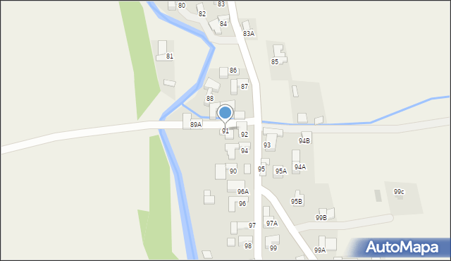 Nowe Bystre, Nowe Bystre, 91, mapa Nowe Bystre