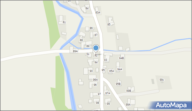 Nowe Bystre, Nowe Bystre, 92, mapa Nowe Bystre