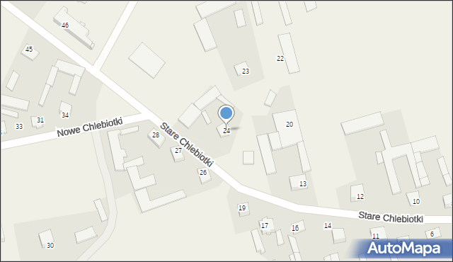 Nowe Chlebiotki, Nowe Chlebiotki, 24, mapa Nowe Chlebiotki