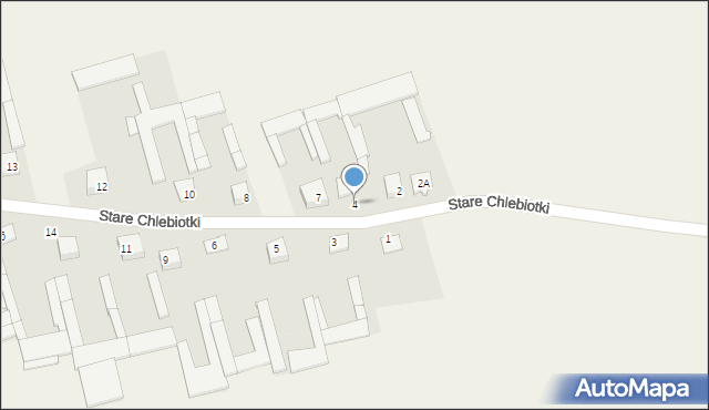 Nowe Chlebiotki, Nowe Chlebiotki, 4, mapa Nowe Chlebiotki