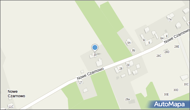 Nowe Czarnowo, Nowe Czarnowo, 10, mapa Nowe Czarnowo