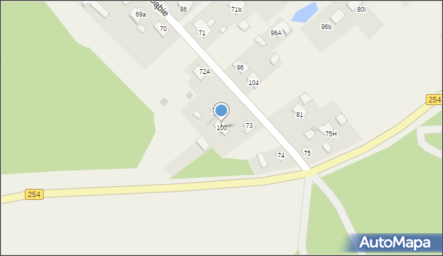 Nowe Dąbie, Nowe Dąbie, 100, mapa Nowe Dąbie