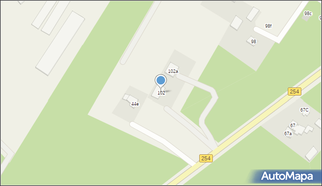 Nowe Dąbie, Nowe Dąbie, 102, mapa Nowe Dąbie