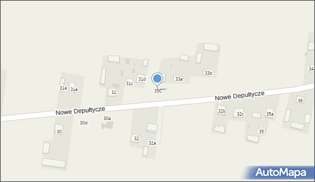 Nowe Depułtycze, Nowe Depułtycze, 33C, mapa Nowe Depułtycze