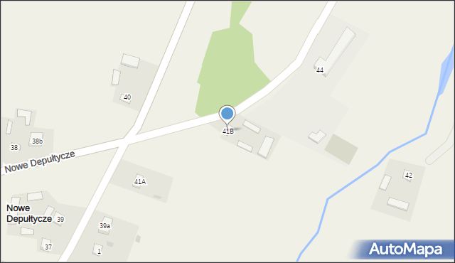 Nowe Depułtycze, Nowe Depułtycze, 41B, mapa Nowe Depułtycze