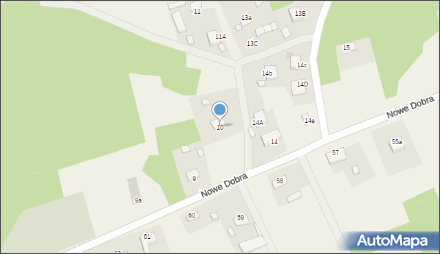 Nowe Dobra, Nowe Dobra, 10, mapa Nowe Dobra