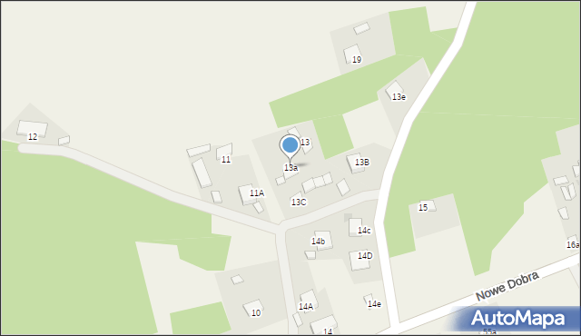 Nowe Dobra, Nowe Dobra, 13a, mapa Nowe Dobra