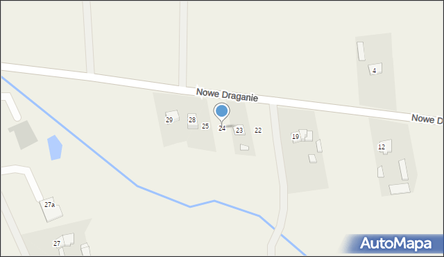 Nowe Draganie, Nowe Draganie, 24, mapa Nowe Draganie