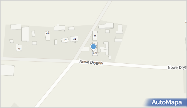 Nowe Drygały, Nowe Drygały, 22b, mapa Nowe Drygały