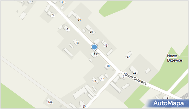 Nowe Drzewce, Nowe Drzewce, 19A, mapa Nowe Drzewce