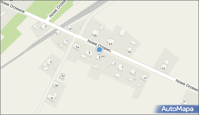 Nowe Drzewce, Nowe Drzewce, 4, mapa Nowe Drzewce