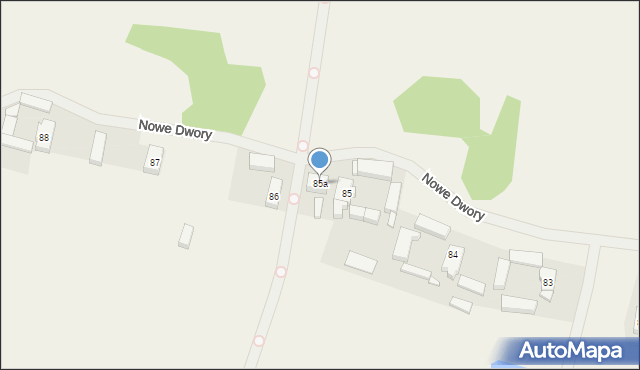 Nowe Dwory, Nowe Dwory, 85a, mapa Nowe Dwory