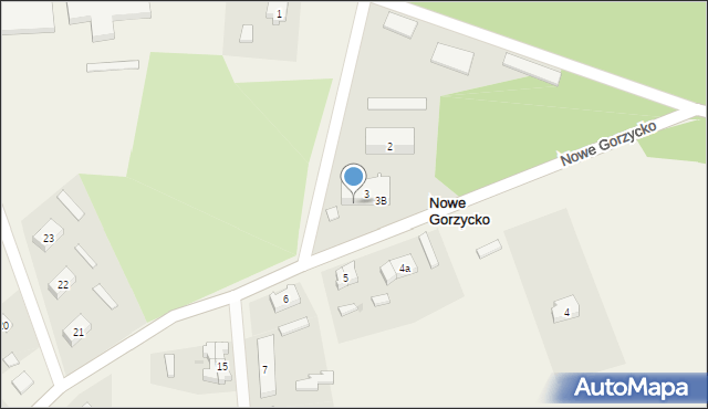 Nowe Gorzycko, Nowe Gorzycko, 3A, mapa Nowe Gorzycko