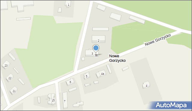 Nowe Gorzycko, Nowe Gorzycko, 3B, mapa Nowe Gorzycko